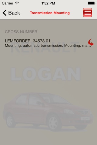 Запчасти Renault Logan screenshot 2