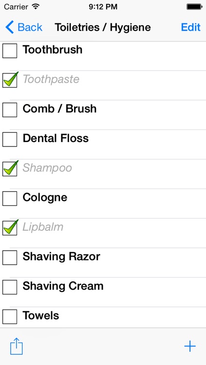 Vacation Planning List
