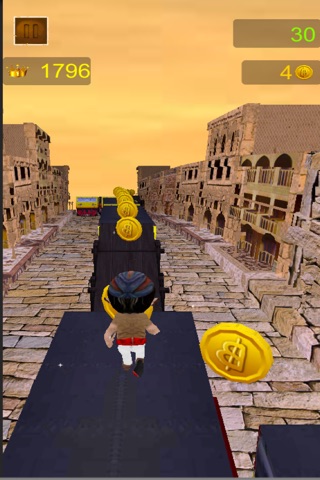 Arab Persian Prince Run 3D - Dodge a train and explore middle east temple screenshot 2