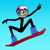 Stickman Snowboarder