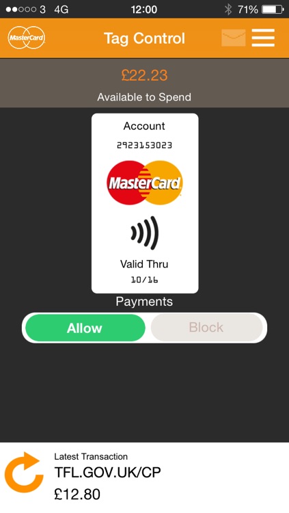 MasterCard Tag Control screenshot-3