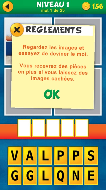 4 Images: Quel est le mot en Français?