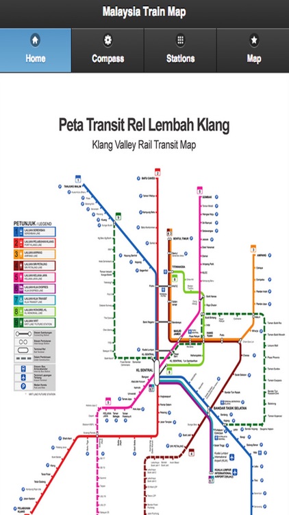 Malaysia Train Map