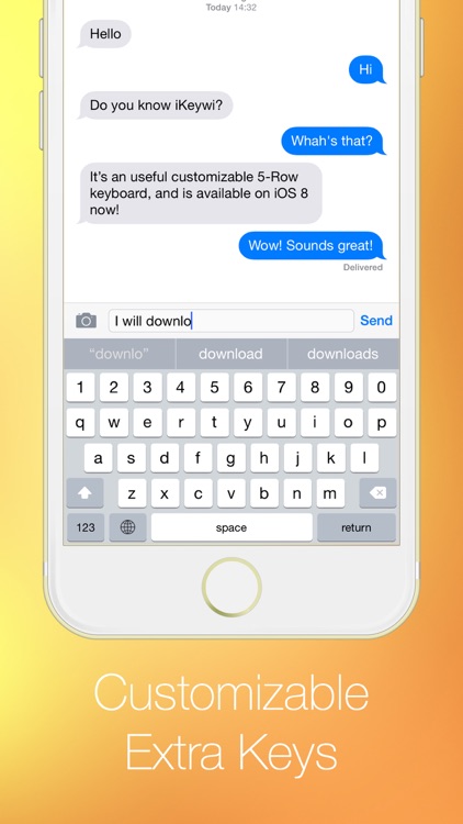 iKeywi - Customizable 5-Row Keyboard