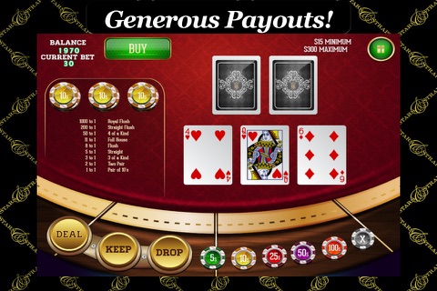 A Casino 5 Card Holdem Video Poker Let Them Ride Game screenshot 4