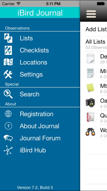 iBird Journal: Listing Birds of North America screenshot-4