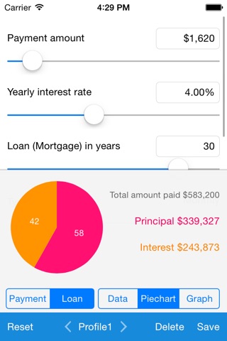Loan Calculator - Quick Estimate of Your Loan and Mortgage: Principal, Interest and Loan Balance screenshot 4