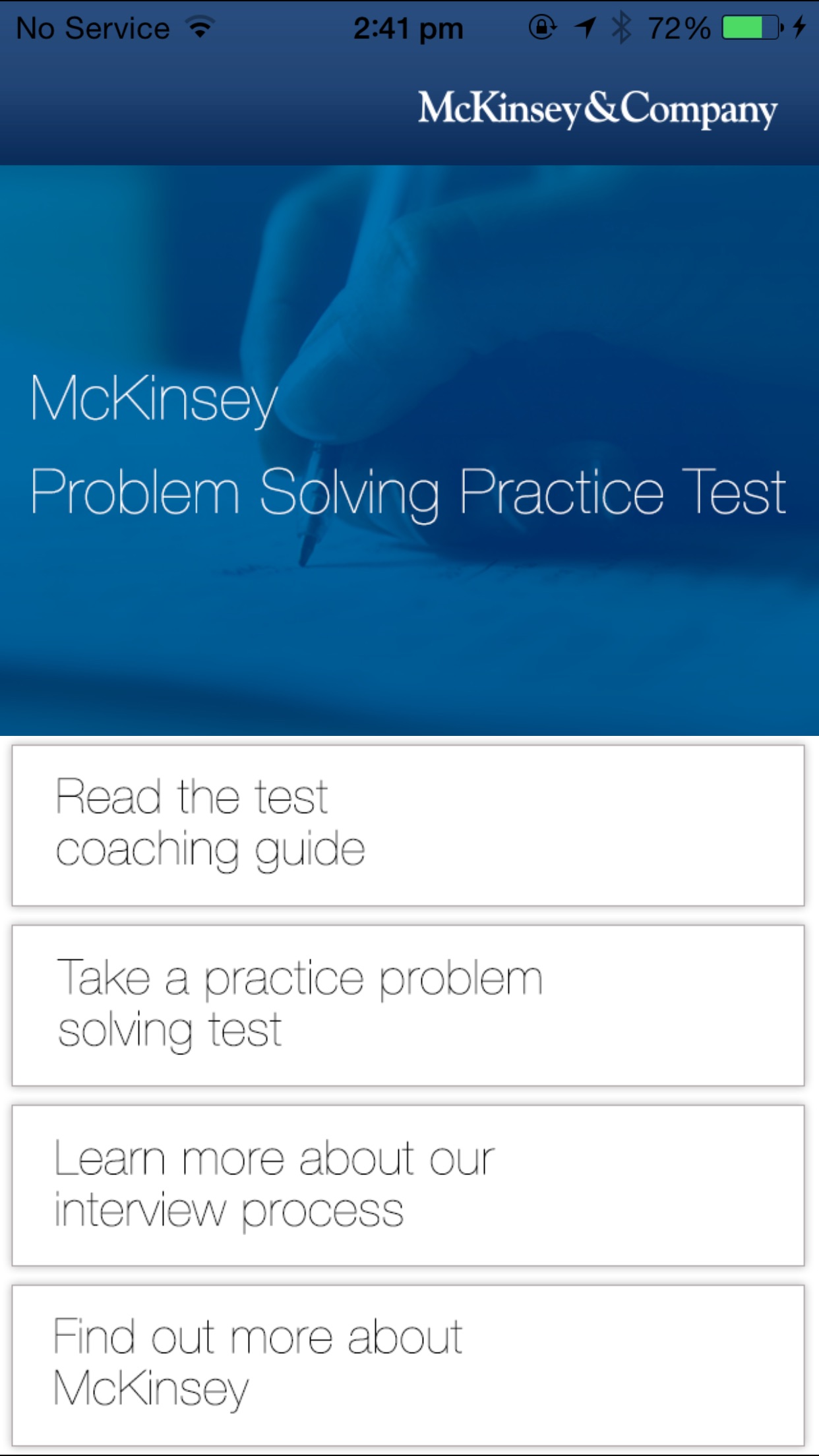 mckinsey problem solving test practice test b