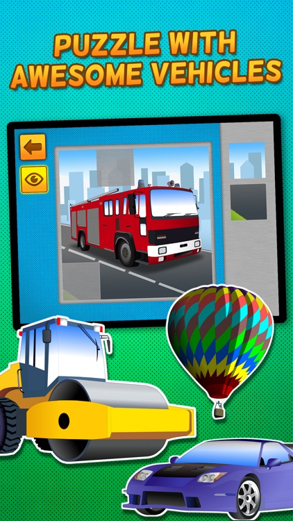 Kids & Play Cars, Trucks, Emergency & Construction Vehicles Puzzles – Free