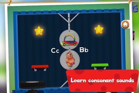 Phonic Trucks ABCD Alphabet : Consonant & Vowel Sounds Playtime for 1st Grade & Kindergarten FREE screenshot 3