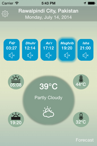 Athan: Weather Forecast & Salaat Times screenshot 4