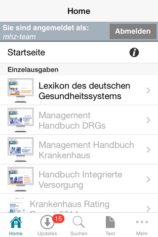 medhochzwei Bibliothek screenshot 2