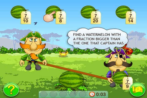 Fractions. Smart Pirates. Lite screenshot 3