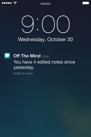 Off The Mind - Quick Notes screenshot 3
