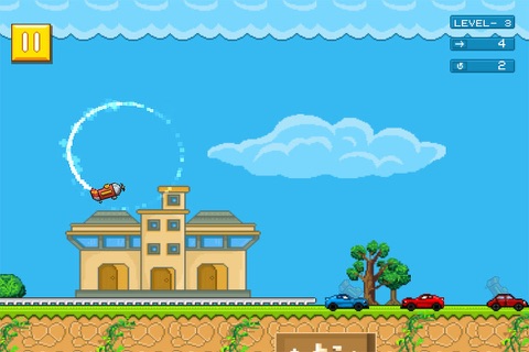 Retry "Spin Fly" The Flappy Airplane- Stunt 8 Bit Free planes 'n' Birds War Game Entertainment! screenshot 4