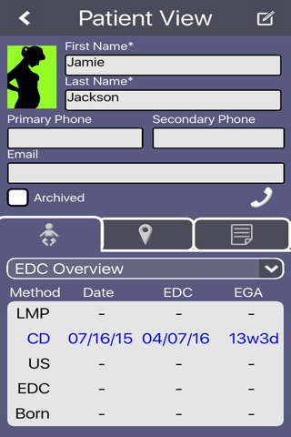Prenatal Patient Tracker screenshot 2