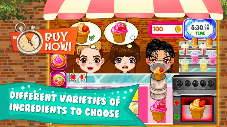 Cupcake Dessert Pastry Bakery Maker Dash - candy food cooking game!