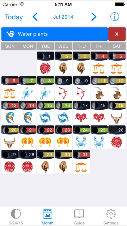 MoonWorx Lunar Calendar screenshot-4