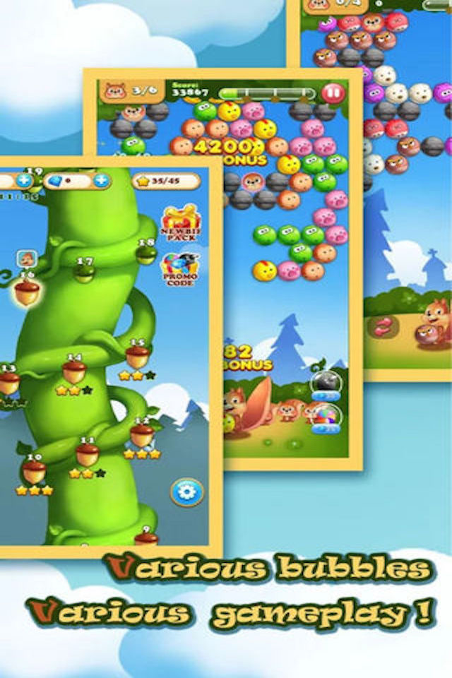 Forest Adventure - Bubble Shooter Game