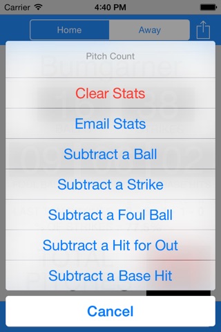 Baseball Pitch Count screenshot 3