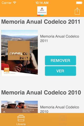 Memorias Codelco screenshot 3