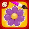 Flower Color Paradise - Learn Free Amazing HD Paint & Educational Activities for Toddlers, Pre School, Kindergarten & K-12 Kids
