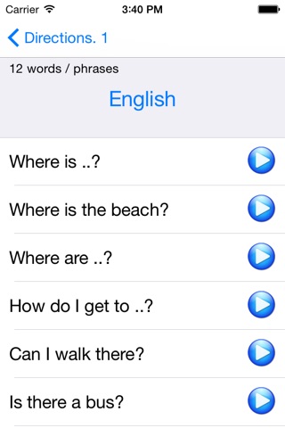 Common Spanish Words screenshot 2