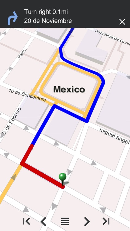 Mexico - Offline Map & City Guide (w/ metro!)
