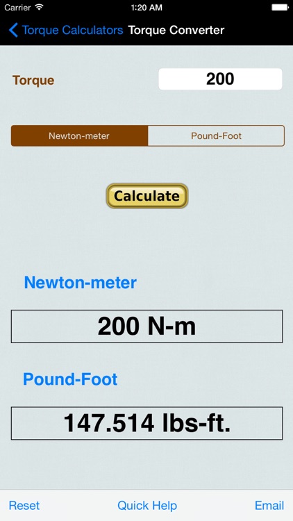 Torque Calculator & Units Converter