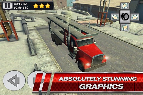 Truck parking 3D Monster Construction Trucks Driving Simulator Race Game screenshot 2