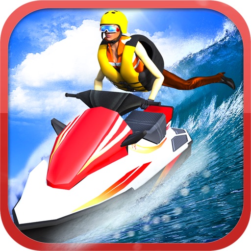 Water Jet Ski Riptide 3D - speed boat stunts and ship wipeout simulator Icon