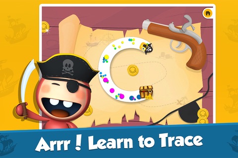 Icky the Pirate - Treasure Trace! Learn Fundametal Writing - Lesson 1 of 3 screenshot 3