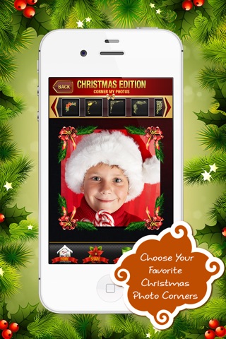 Corner My Photos Christmas Edition - Add Holiday Themed Photo Corners To Your Xmas Pictures screenshot 4
