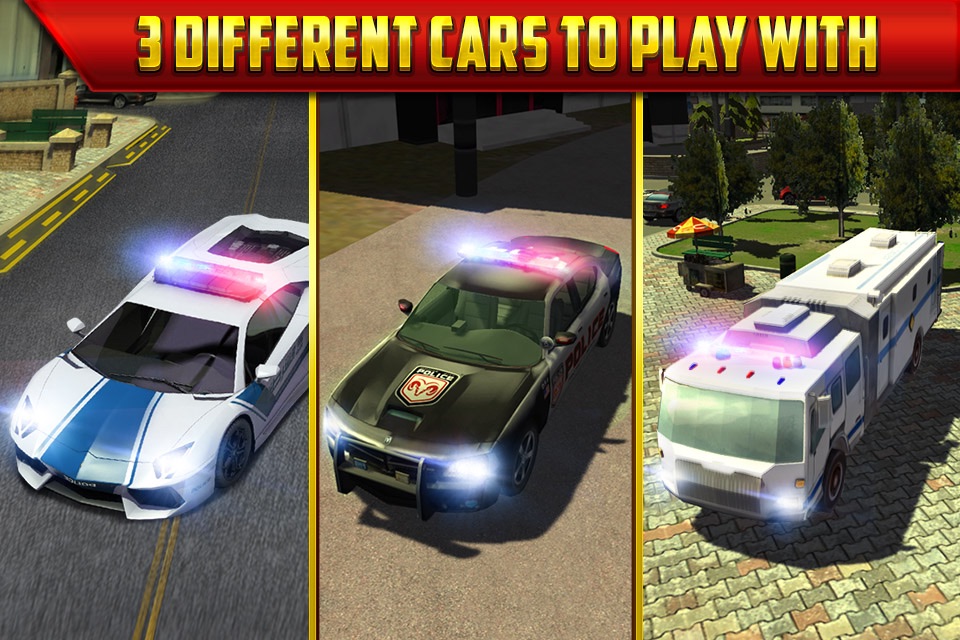 Police Car Parking Simulator Game - Real Life Emergency Driving Test Sim Racing Games screenshot 2