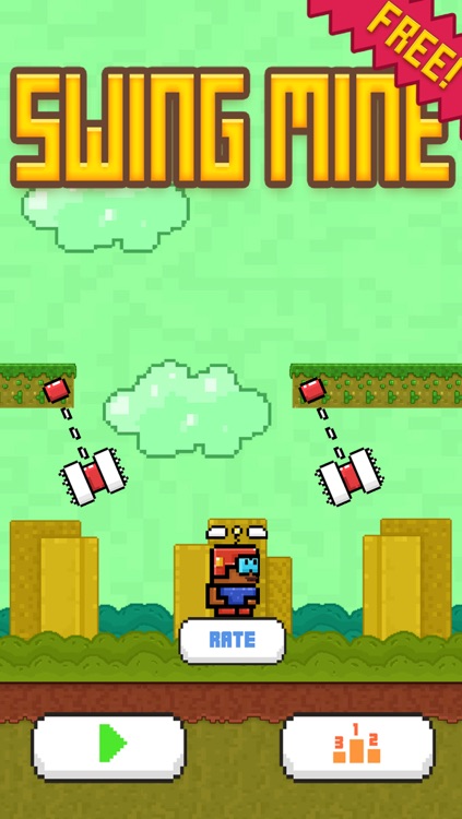 Swing Mine - Cool Pixel Heli-Copter Action Game