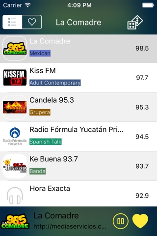 Radio México - Todas las radios en una sola aplicación! - Escucha las mejores radios Mexicanas screenshot 4