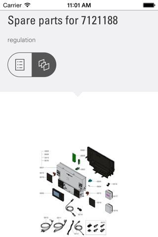 Viessmann Spare Part App - náhled