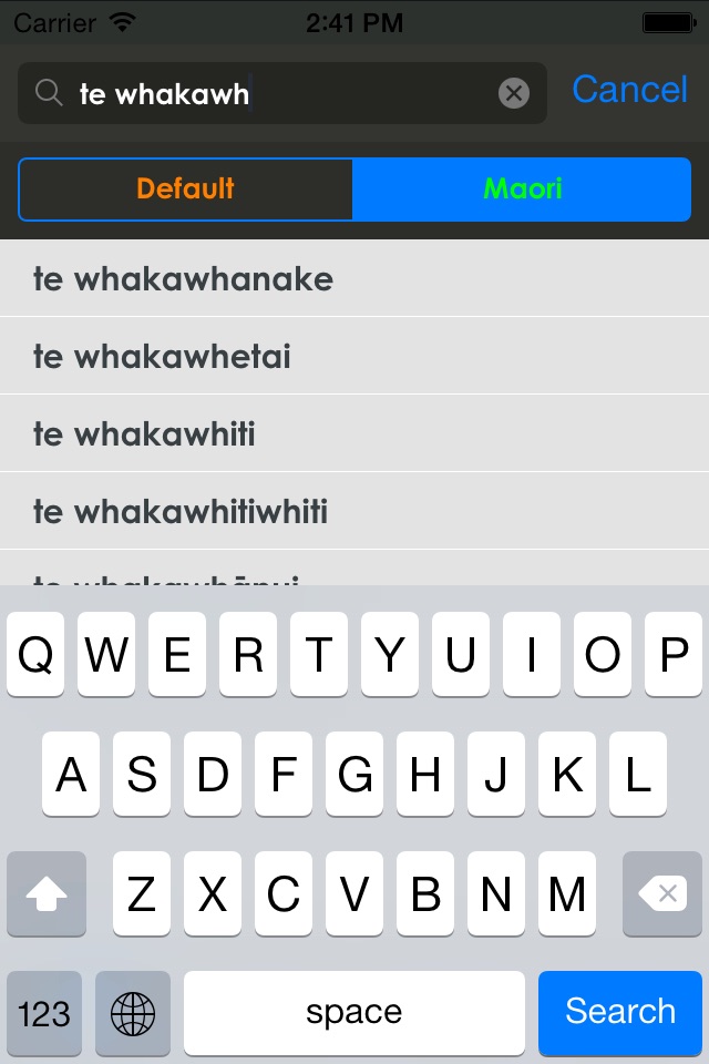 Maori Dictionary screenshot 4