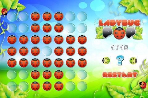 Ladybug Pop Puzzle Game (iPad Version) screenshot 2