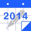 PolyCalendar 2014 - Schedule and Handwriting -