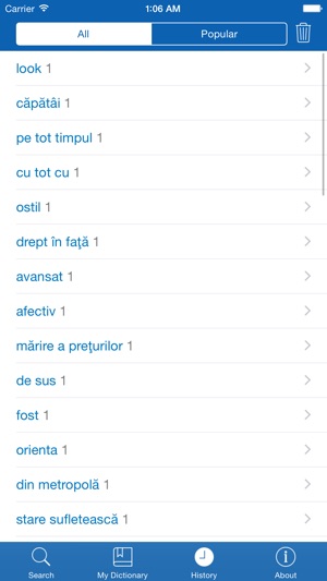 Romanian <> English Dictionary + Vocabulary trainer Free(圖5)-速報App