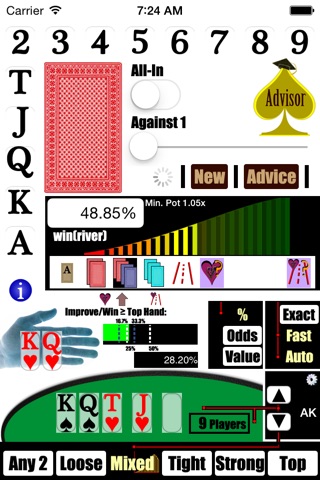 Spades Advisor - Instant Texas Holdem Poker Odds Calculator screenshot 3