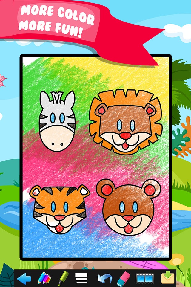 Kids Doodle Coloring Book Drawing - Preschool Toddler Fun! screenshot 4