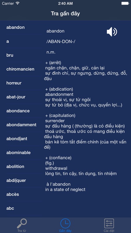 Từ điển Pháp Anh Việt screenshot-3