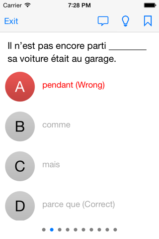 French tests screenshot 3
