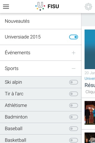 FISU - Application officielle screenshot 2