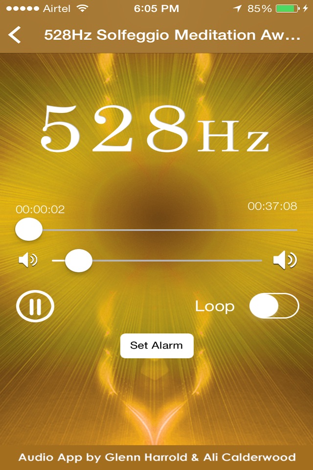 528hz Solfeggio Sonic Meditation by Glenn Harrold & Ali Calderwood screenshot 2