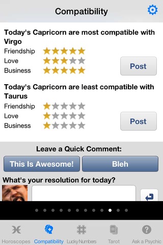 Horoscopes for Facebook screenshot 4