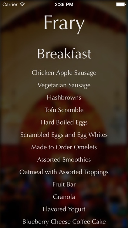 5C Menu screenshot-3