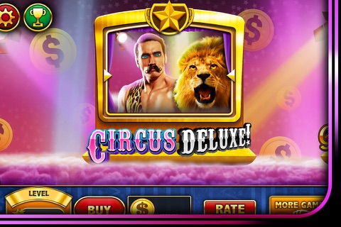 SLOTS - Circus Deluxe Casino! FREE Vegas Slot Machine Games of the Grand Jackpot Palace! screenshot 4